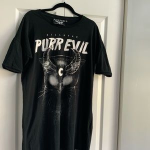 Killstar Purr Evil T-Shirt Tunic